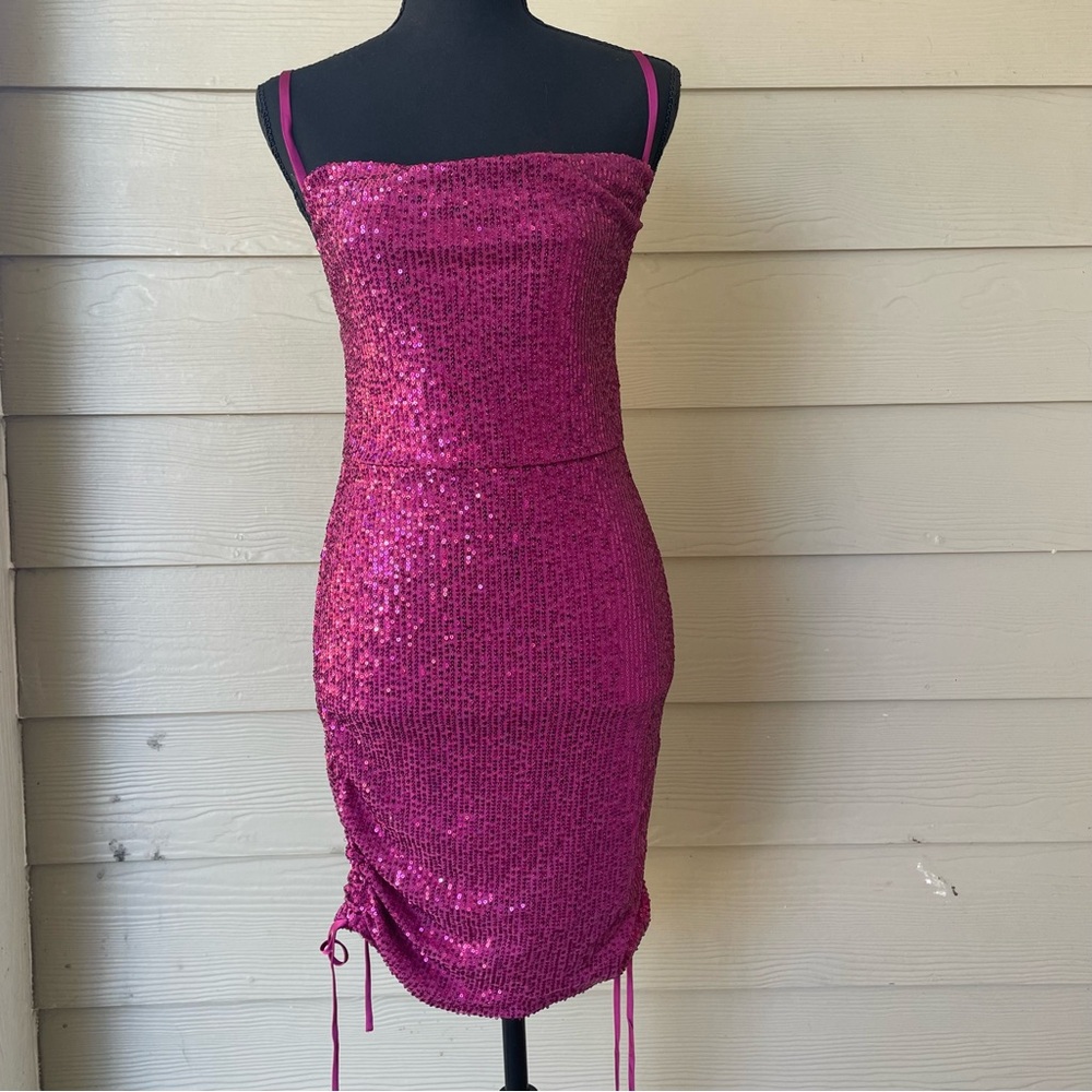 Wild Fable Fuchsia Sequin Dress Size S